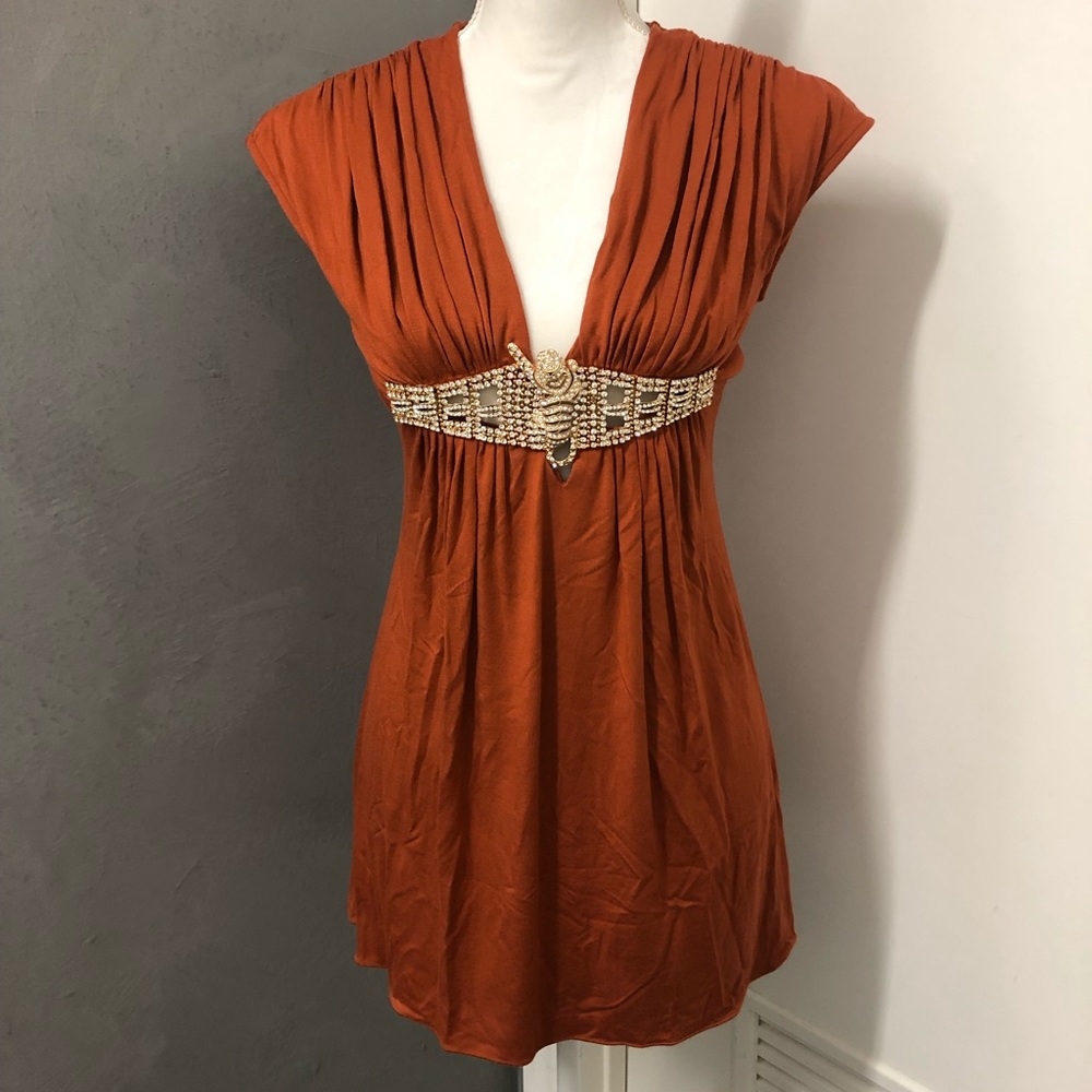 Sky Swarovski Crystal Mini Dress Size S